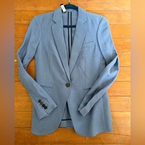 Women’s Theory Light powder Blue linen Blazer SZ 0